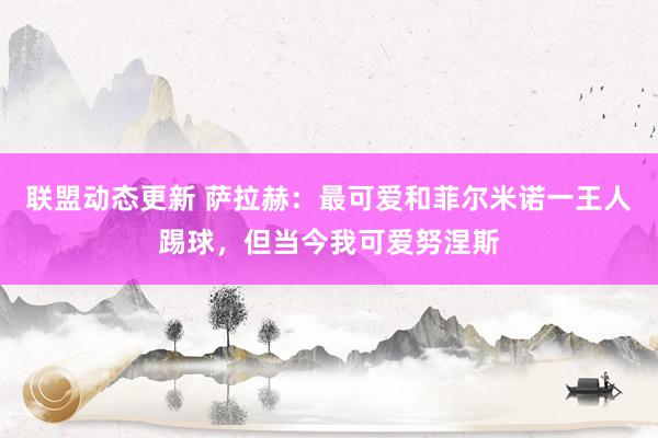 联盟动态更新 萨拉赫：最可爱和菲尔米诺一王人踢球，但当今我可爱努涅斯