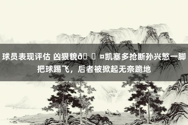 球员表现评估 凶狠貌😤凯塞多抢断孙兴慜一脚把球踢飞，后者被掀起无奈跪地