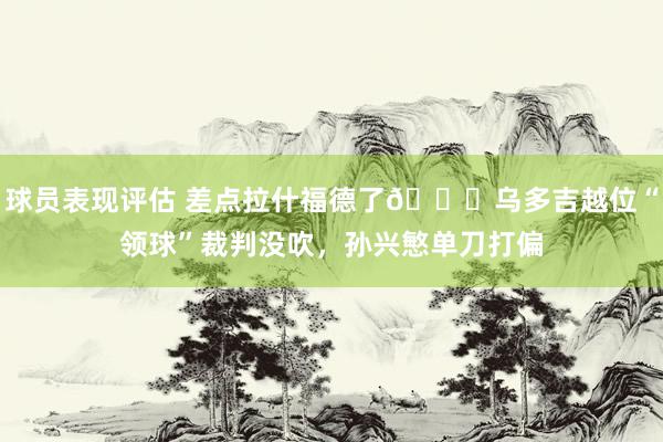 球员表现评估 差点拉什福德了😅乌多吉越位“领球”裁判没吹，孙兴慜单刀打偏