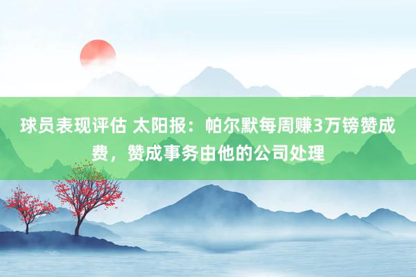 球员表现评估 太阳报：帕尔默每周赚3万镑赞成费，赞成事务由他的公司处理